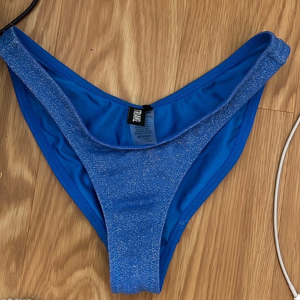 Blue sparkle normal Bathing suit bottom